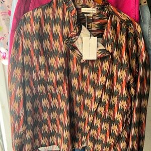 Isabel Marant Etoile Multicoloured Patterned Button-Up Top